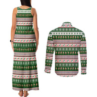No Coffee No Workee Christmas Design Couples Matching Tank Maxi Dress and Long Sleeve Button Shirt Xmas Holiday Patterns - Wonder Print Shop