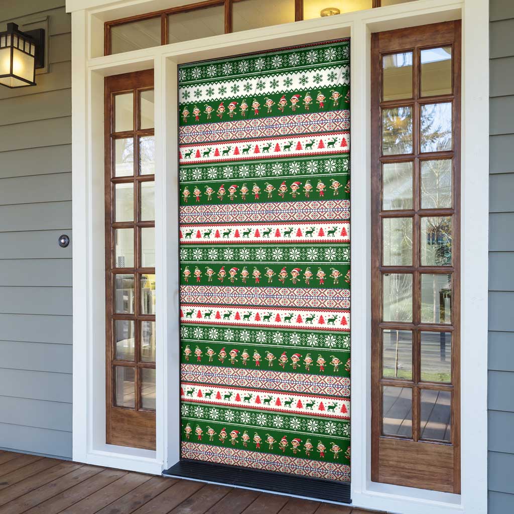 No Coffee No Workee Christmas Design Door Cover Xmas Holiday Patterns - Wonder Print Shop