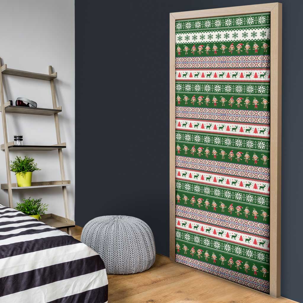 No Coffee No Workee Christmas Design Door Cover Xmas Holiday Patterns - Wonder Print Shop