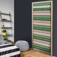 No Coffee No Workee Christmas Design Door Cover Xmas Holiday Patterns - Wonder Print Shop