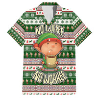 No Coffee No Workee Christmas Design Family Matching Long Sleeve Bodycon Dress and Hawaiian Shirt Xmas Holiday Patterns - Wonder Print Shop