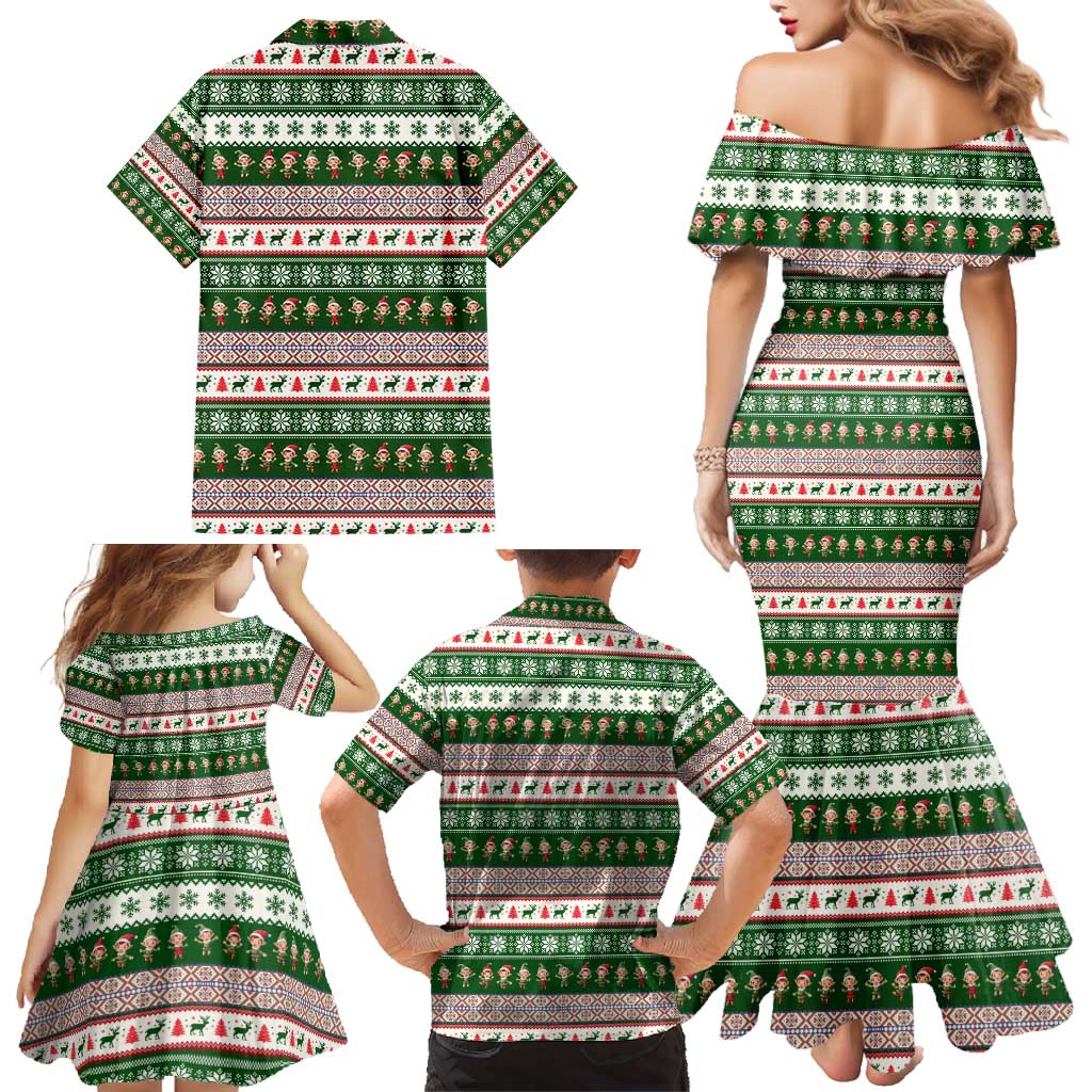 No Coffee No Workee Christmas Design Family Matching Mermaid Dress and Hawaiian Shirt Xmas Holiday Patterns - Wonder Print Shop