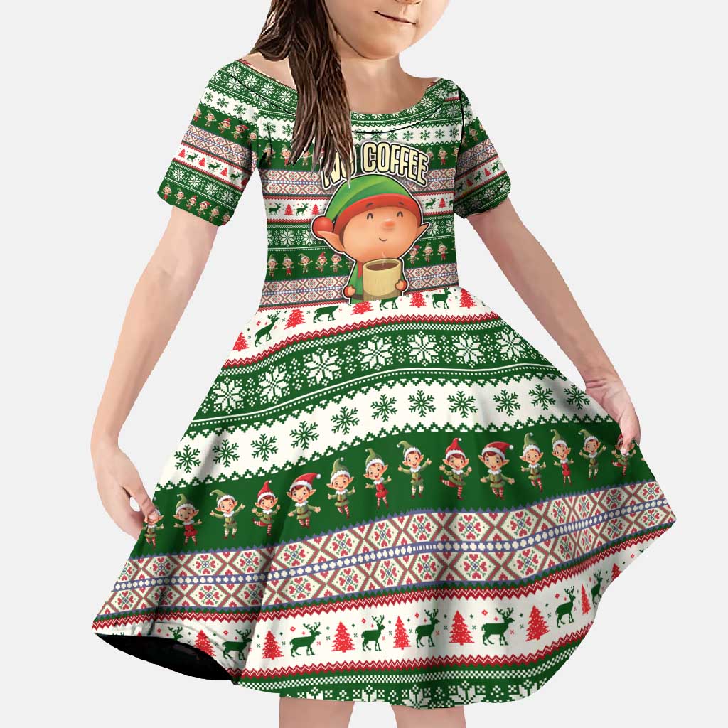 No Coffee No Workee Christmas Design Family Matching Off Shoulder Maxi Dress and Hawaiian Shirt Xmas Holiday Patterns - Wonder Print Shop
