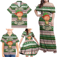 No Coffee No Workee Christmas Design Family Matching Off Shoulder Maxi Dress and Hawaiian Shirt Xmas Holiday Patterns - Wonder Print Shop