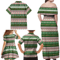 No Coffee No Workee Christmas Design Family Matching Off Shoulder Maxi Dress and Hawaiian Shirt Xmas Holiday Patterns - Wonder Print Shop
