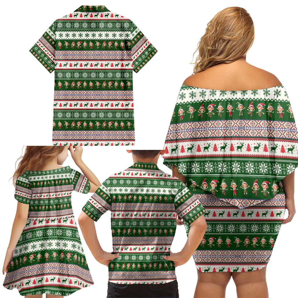 No Coffee No Workee Christmas Design Family Matching Off Shoulder Short Dress and Hawaiian Shirt Xmas Holiday Patterns - Wonder Print Shop