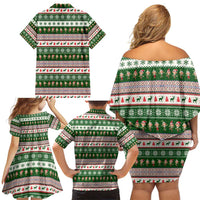 No Coffee No Workee Christmas Design Family Matching Off Shoulder Short Dress and Hawaiian Shirt Xmas Holiday Patterns - Wonder Print Shop