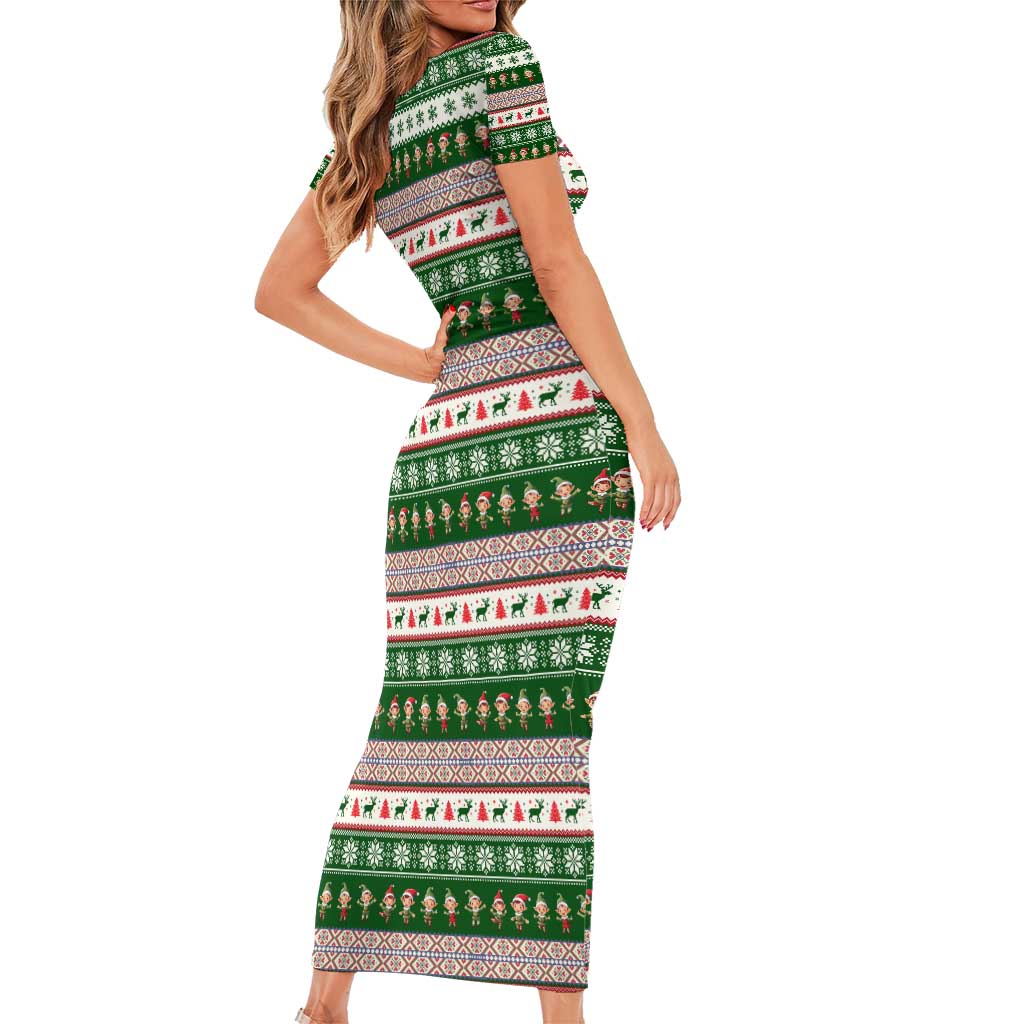 No Coffee No Workee Christmas Design Family Matching Short Sleeve Bodycon Dress and Hawaiian Shirt Xmas Holiday Patterns - Wonder Print Shop