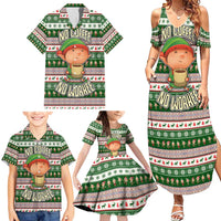 No Coffee No Workee Christmas Design Family Matching Summer Maxi Dress and Hawaiian Shirt Xmas Holiday Patterns - Wonder Print Shop