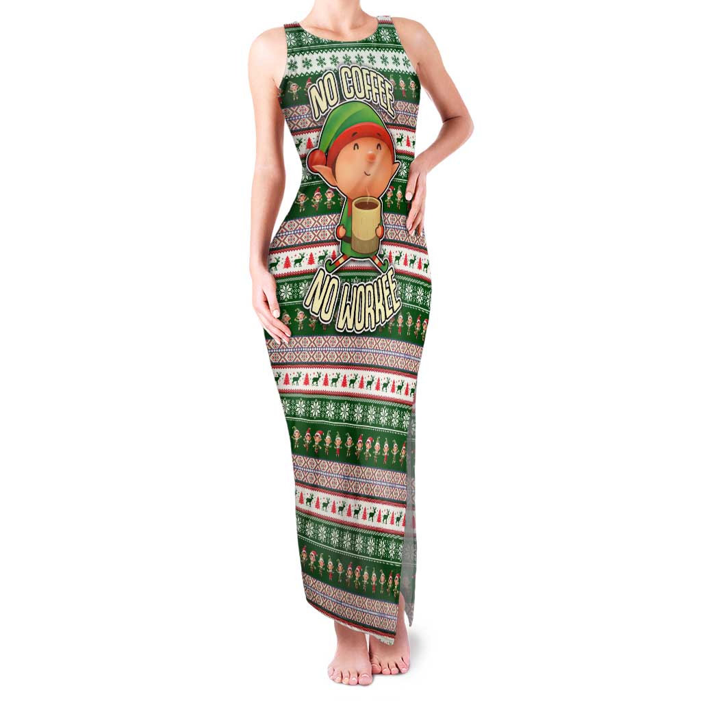 No Coffee No Workee Christmas Design Family Matching Tank Maxi Dress and Hawaiian Shirt Xmas Holiday Patterns - Wonder Print Shop
