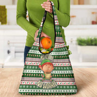 No Coffee No Workee Christmas Design Grocery Bag Xmas Holiday Patterns - Wonder Print Shop