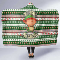 No Coffee No Workee Christmas Design Hooded Blanket Xmas Holiday Patterns - Wonder Print Shop