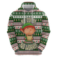 No Coffee No Workee Christmas Design Hoodie Xmas Holiday Patterns - Wonder Print Shop