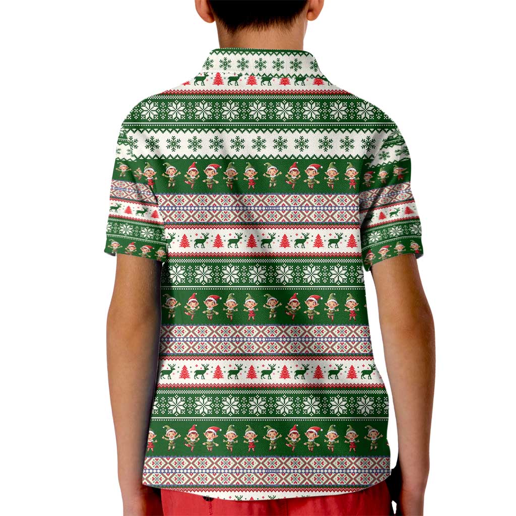 No Coffee No Workee Christmas Design Kid Polo Shirt Xmas Holiday Patterns - Wonder Print Shop