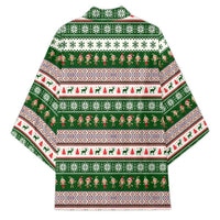 No Coffee No Workee Christmas Design Kimono Xmas Holiday Patterns - Wonder Print Shop