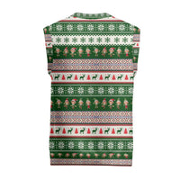 No Coffee No Workee Christmas Design Christmas Knitted V-Neck Vest Xmas Holiday Patterns - Wonder Print Shop