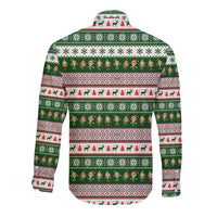 No Coffee No Workee Christmas Design Long Sleeve Button Shirt Xmas Holiday Patterns - Wonder Print Shop