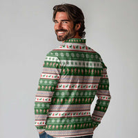 No Coffee No Workee Christmas Design Long Sleeve Polo Shirt Xmas Holiday Patterns - Wonder Print Shop
