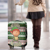 No Coffee No Workee Christmas Design Luggage Cover Xmas Holiday Patterns - Wonder Print Shop