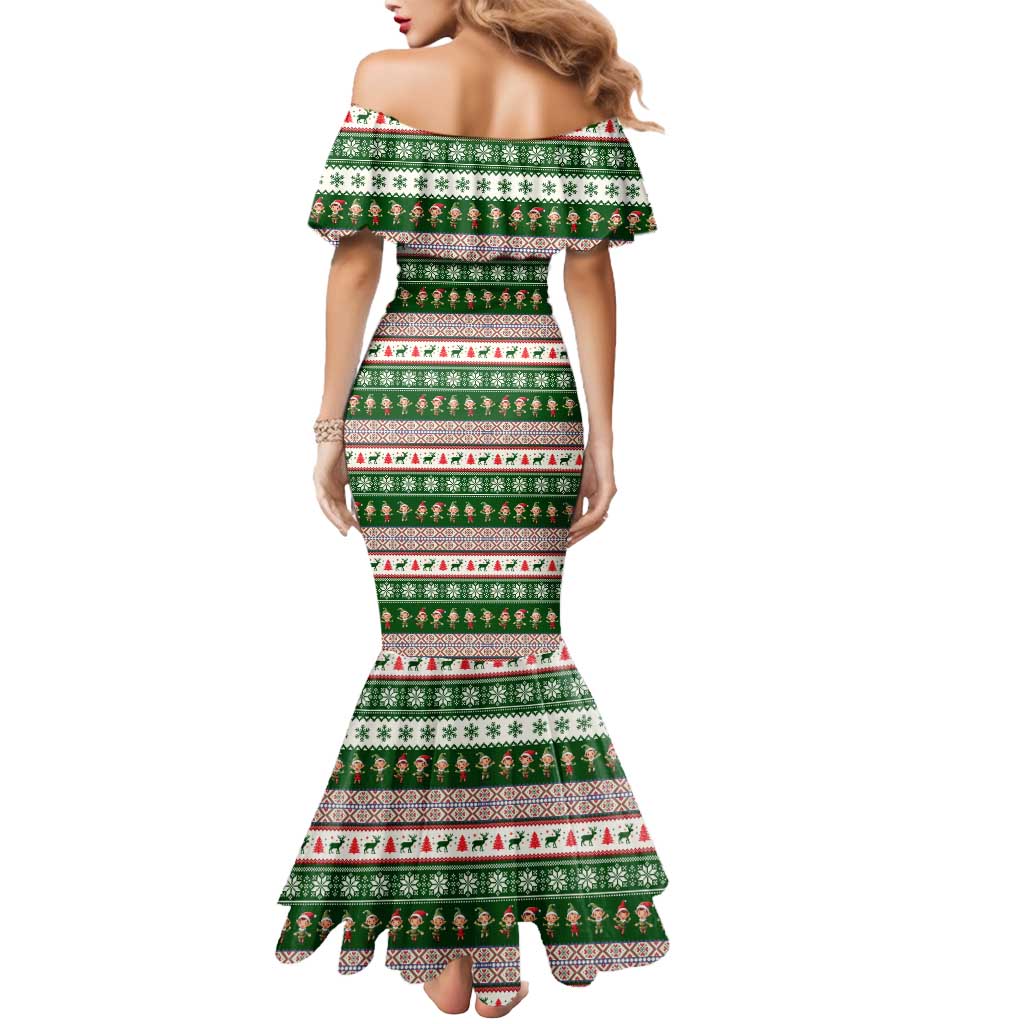 No Coffee No Workee Christmas Design Mermaid Dress Xmas Holiday Patterns - Wonder Print Shop
