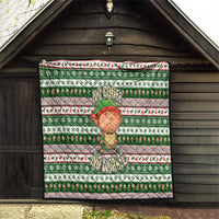 No Coffee No Workee Christmas Design Quilt Xmas Holiday Patterns - Wonder Print Shop