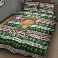 No Coffee No Workee Christmas Design Quilt Bed Set Xmas Holiday Patterns - Wonder Print Shop