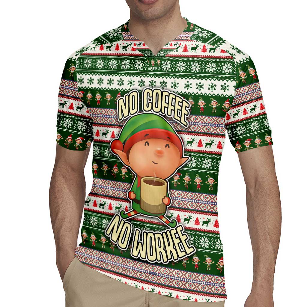 No Coffee No Workee Christmas Design Rugby Jersey Xmas Holiday Patterns - Wonder Print Shop
