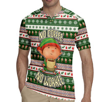 No Coffee No Workee Christmas Design Rugby Jersey Xmas Holiday Patterns - Wonder Print Shop