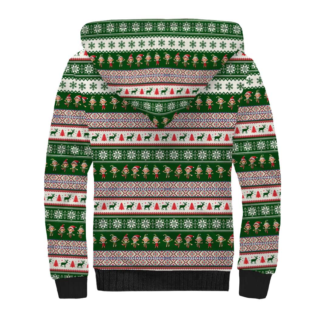 No Coffee No Workee Christmas Design Sherpa Hoodie Xmas Holiday Patterns - Wonder Print Shop
