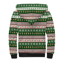 No Coffee No Workee Christmas Design Sherpa Hoodie Xmas Holiday Patterns - Wonder Print Shop