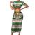 No Coffee No Workee Christmas Design Short Sleeve Bodycon Dress Xmas Holiday Patterns - Wonder Print Shop