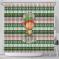 No Coffee No Workee Christmas Design Shower Curtain Xmas Holiday Patterns - Wonder Print Shop