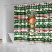 No Coffee No Workee Christmas Design Shower Curtain Xmas Holiday Patterns - Wonder Print Shop