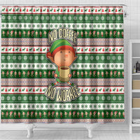 No Coffee No Workee Christmas Design Shower Curtain Xmas Holiday Patterns - Wonder Print Shop
