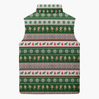 No Coffee No Workee Christmas Design Sleeveless Puffer Jacket Xmas Holiday Patterns - Wonder Print Shop