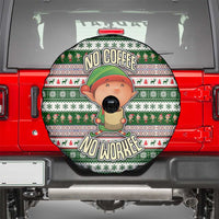 No Coffee No Workee Christmas Design Spare Tire Cover Xmas Holiday Patterns - Wonder Print Shop