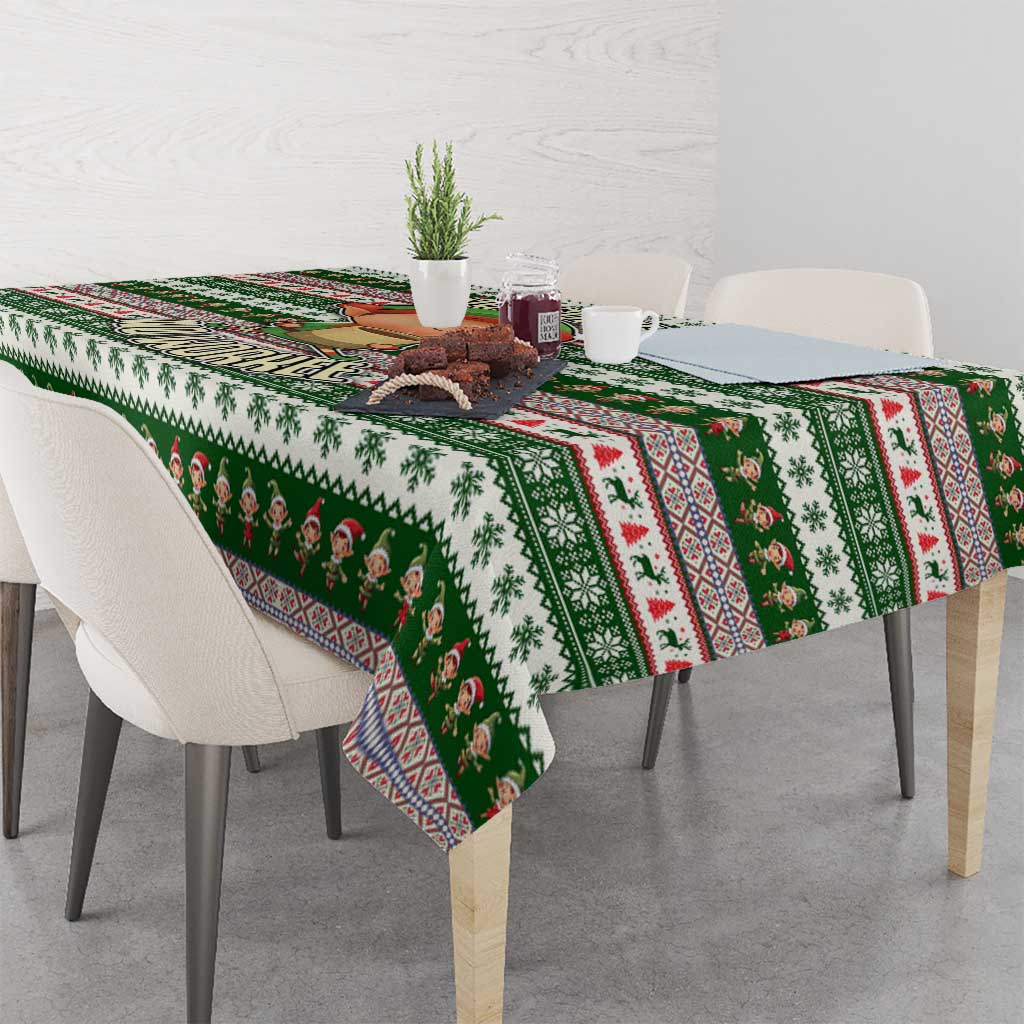 No Coffee No Workee Christmas Design Tablecloth Xmas Holiday Patterns - Wonder Print Shop