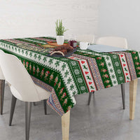 No Coffee No Workee Christmas Design Tablecloth Xmas Holiday Patterns - Wonder Print Shop