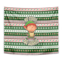 No Coffee No Workee Christmas Design Tapestry Xmas Holiday Patterns - Wonder Print Shop