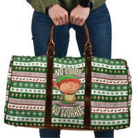 No Coffee No Workee Christmas Design Travel Bag Xmas Holiday Patterns - Wonder Print Shop