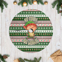 No Coffee No Workee Christmas Design Tree Skirt Xmas Holiday Patterns - Wonder Print Shop