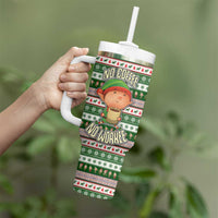 No Coffee No Workee Christmas Design Tumbler With Handle Xmas Holiday Patterns - Wonder Print Shop