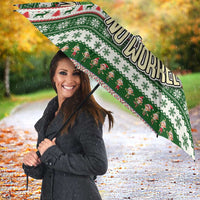 No Coffee No Workee Christmas Design Umbrella Xmas Holiday Patterns - Wonder Print Shop