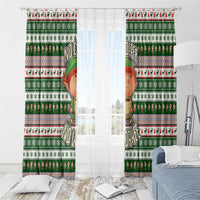 No Coffee No Workee Christmas Design Window Curtain Xmas Holiday Patterns - Wonder Print Shop