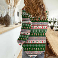 No Coffee No Workee Christmas Design Women Casual Shirt Xmas Holiday Patterns - Wonder Print Shop