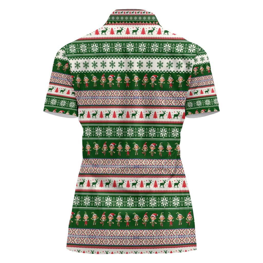 No Coffee No Workee Christmas Design Women Polo Shirt Xmas Holiday Patterns - Wonder Print Shop