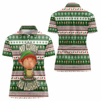 No Coffee No Workee Christmas Design Women Polo Shirt Xmas Holiday Patterns - Wonder Print Shop