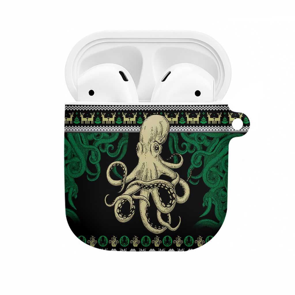 Octopus Cool Christmas Design AirPods Case Xmas Holiday Patterns - Wonder Print Shop