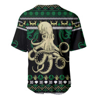 Octopus Cool Christmas Design Baseball Jersey Xmas Holiday Patterns - Wonder Print Shop