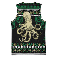 Octopus Cool Christmas Design Basketball Jersey Xmas Holiday Patterns - Wonder Print Shop